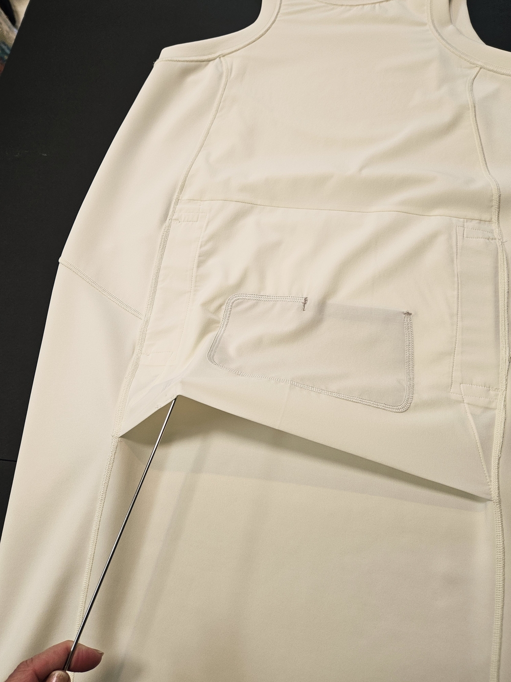 Lululemon Softstreme Back In Action Dress Lemon Sorbet Cream Mini Size 6 LW1DLSS - Picture 12 of 16